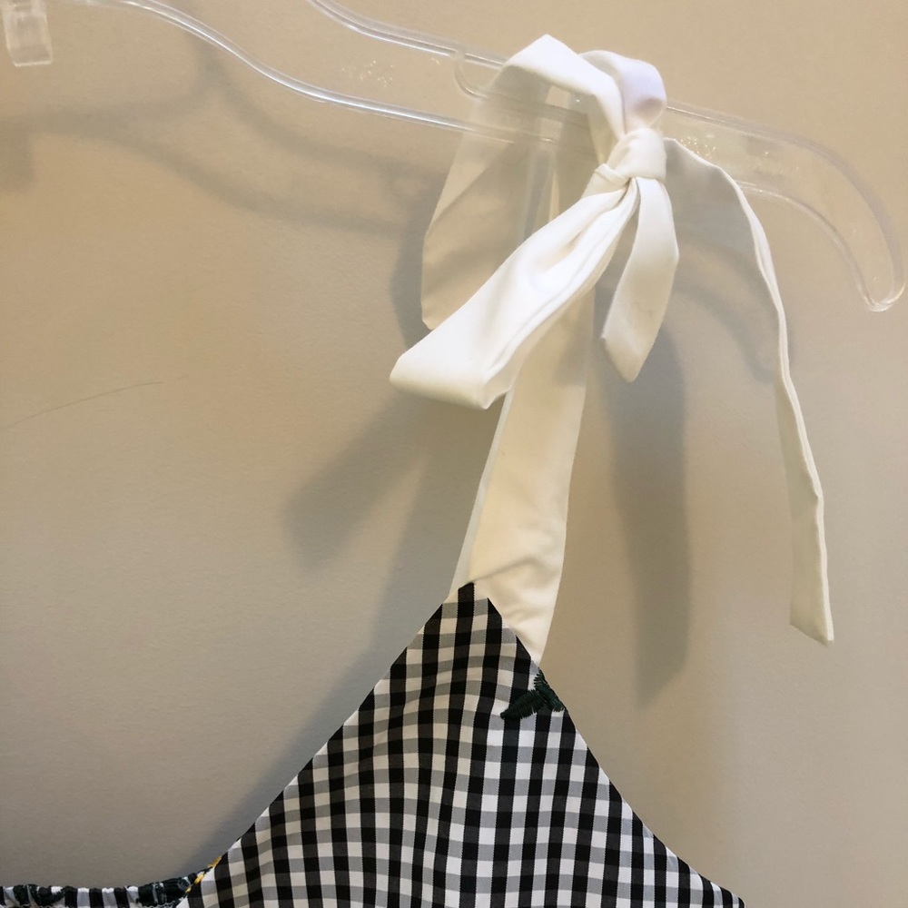 Gingham tie sleeve tank - Picture 5 of 5